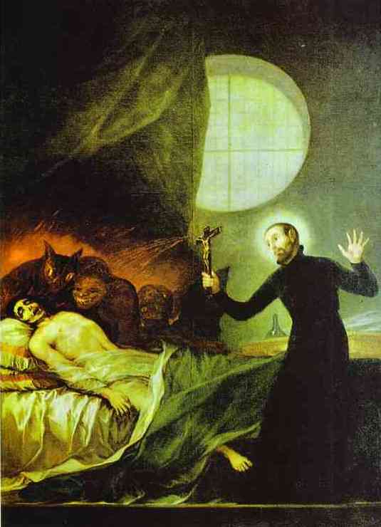 Francisco Jose de Goya St.Francis Borgia Exorsizing